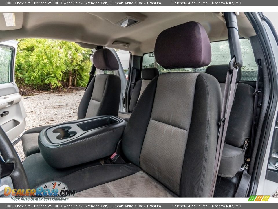 2009 Chevrolet Silverado 2500HD Work Truck Extended Cab Summit White / Dark Titanium Photo #18