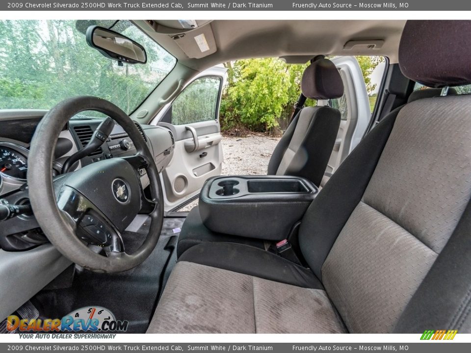 2009 Chevrolet Silverado 2500HD Work Truck Extended Cab Summit White / Dark Titanium Photo #19