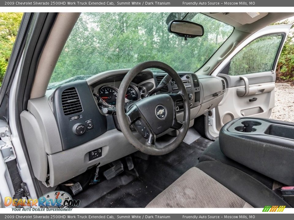 2009 Chevrolet Silverado 2500HD Work Truck Extended Cab Summit White / Dark Titanium Photo #20