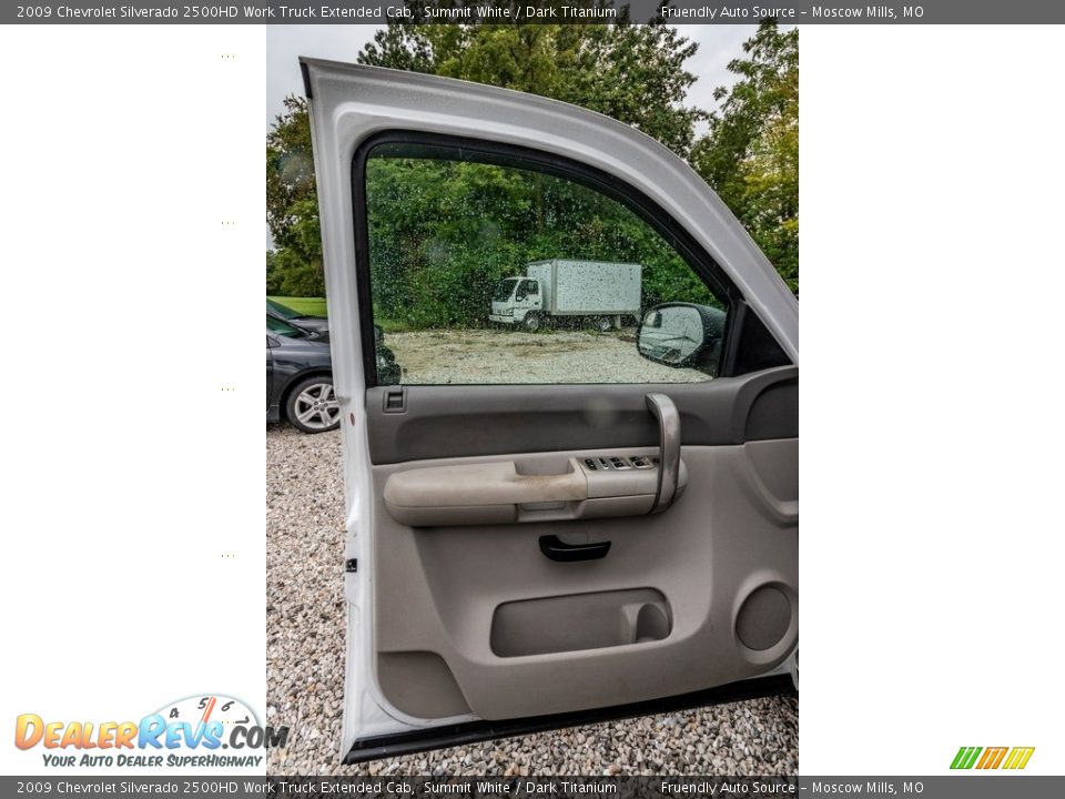 2009 Chevrolet Silverado 2500HD Work Truck Extended Cab Summit White / Dark Titanium Photo #21