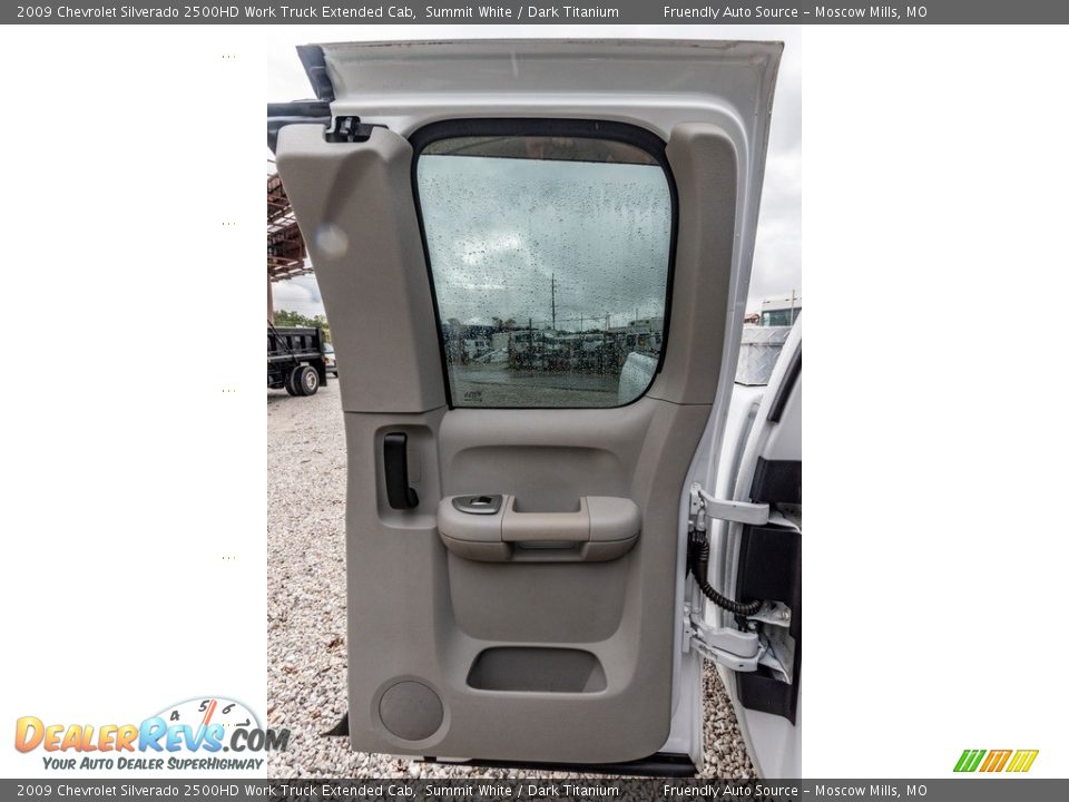 2009 Chevrolet Silverado 2500HD Work Truck Extended Cab Summit White / Dark Titanium Photo #28