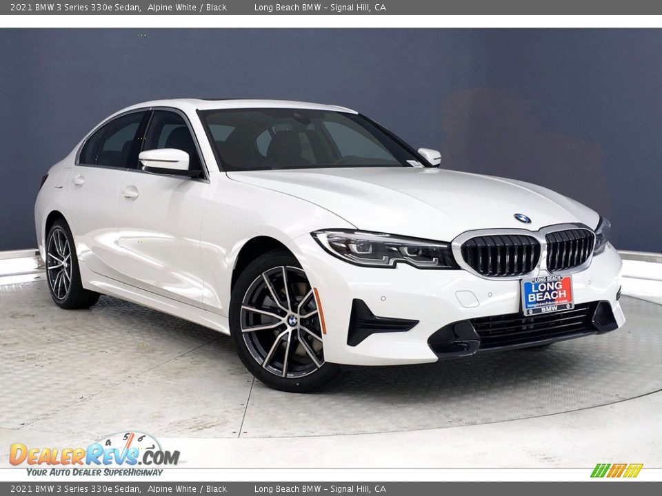 2021 BMW 3 Series 330e Sedan Alpine White / Black Photo #19