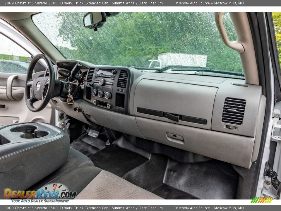 2009 Chevrolet Silverado 2500HD Work Truck Extended Cab Summit White / Dark Titanium Photo #30