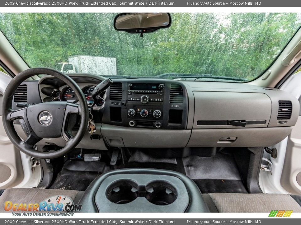 2009 Chevrolet Silverado 2500HD Work Truck Extended Cab Summit White / Dark Titanium Photo #33