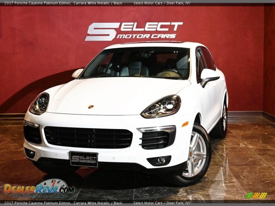 2017 Porsche Cayenne Platinum Edition Carrara White Metallic / Black Photo #1