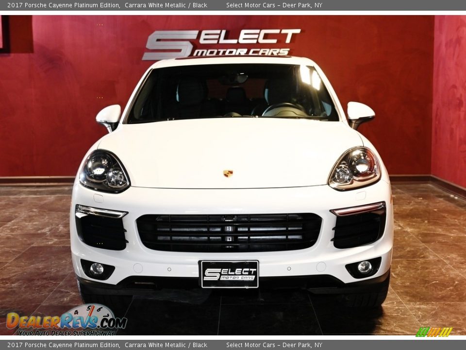 2017 Porsche Cayenne Platinum Edition Carrara White Metallic / Black Photo #2