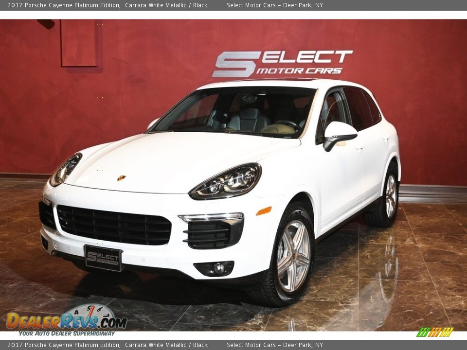 2017 Porsche Cayenne Platinum Edition Carrara White Metallic / Black Photo #6