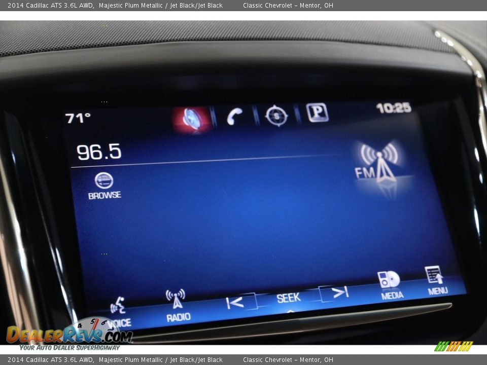 2014 Cadillac ATS 3.6L AWD Majestic Plum Metallic / Jet Black/Jet Black Photo #16