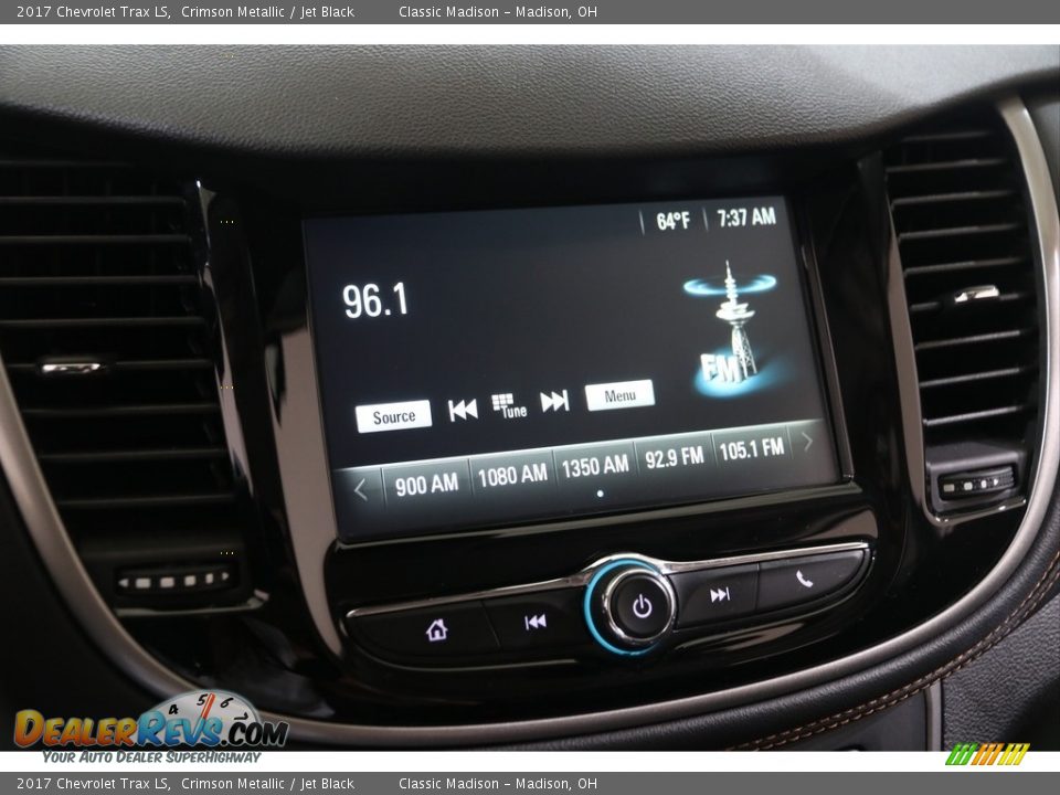 2017 Chevrolet Trax LS Crimson Metallic / Jet Black Photo #9