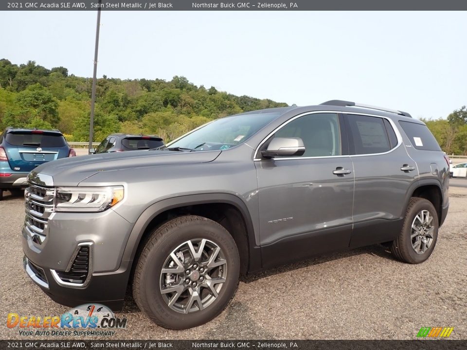 Front 3/4 View of 2021 GMC Acadia SLE AWD Photo #1