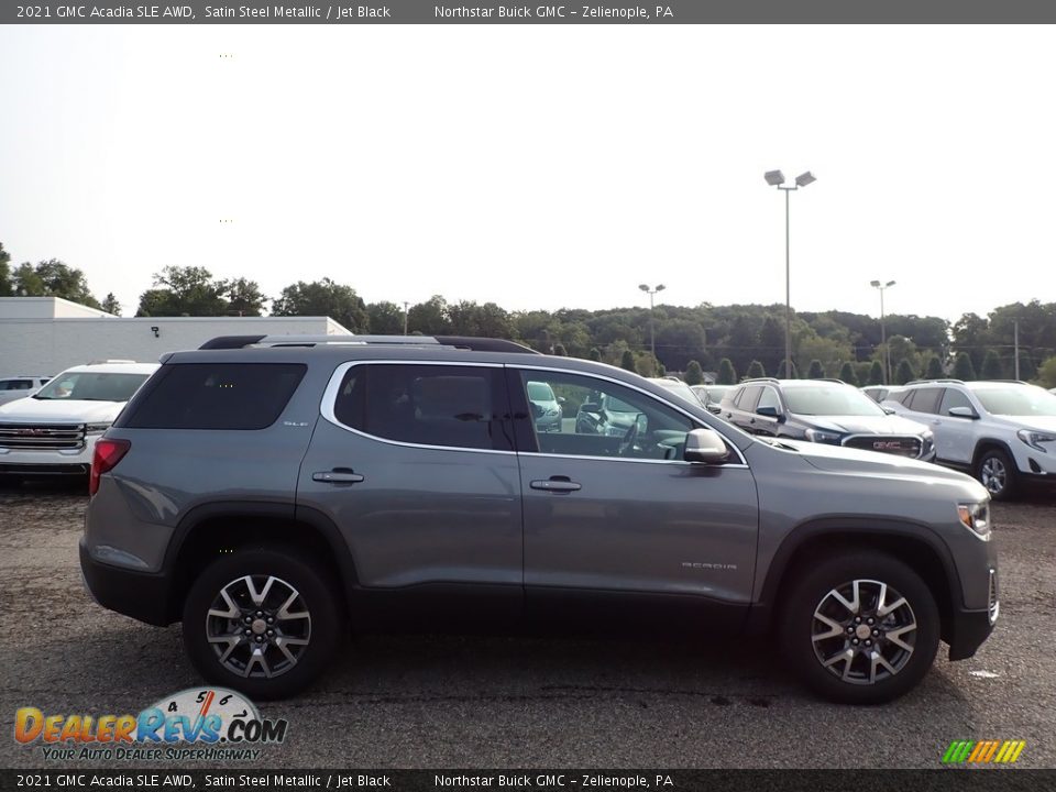 2021 GMC Acadia SLE AWD Satin Steel Metallic / Jet Black Photo #4
