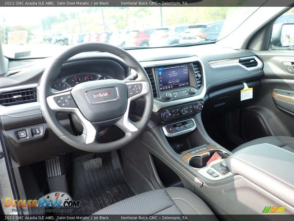 Jet Black Interior - 2021 GMC Acadia SLE AWD Photo #16