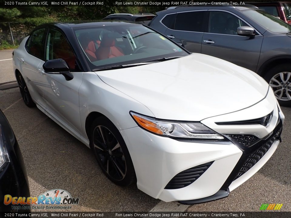 2020 Toyota Camry XSE Wind Chill Pearl / Cockpit Red Photo #2