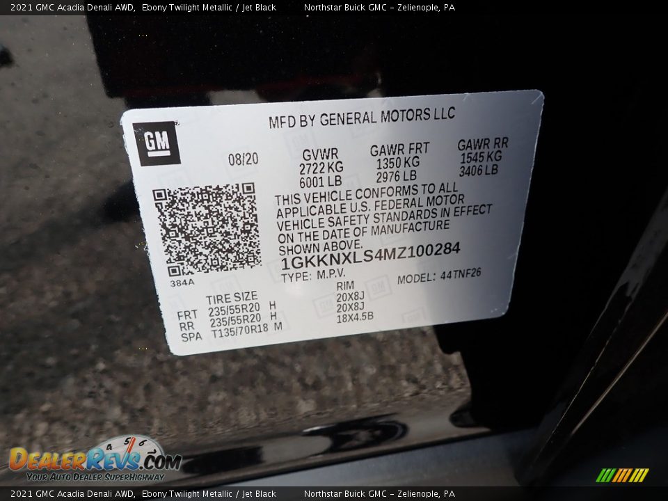2021 GMC Acadia Denali AWD Ebony Twilight Metallic / Jet Black Photo #11