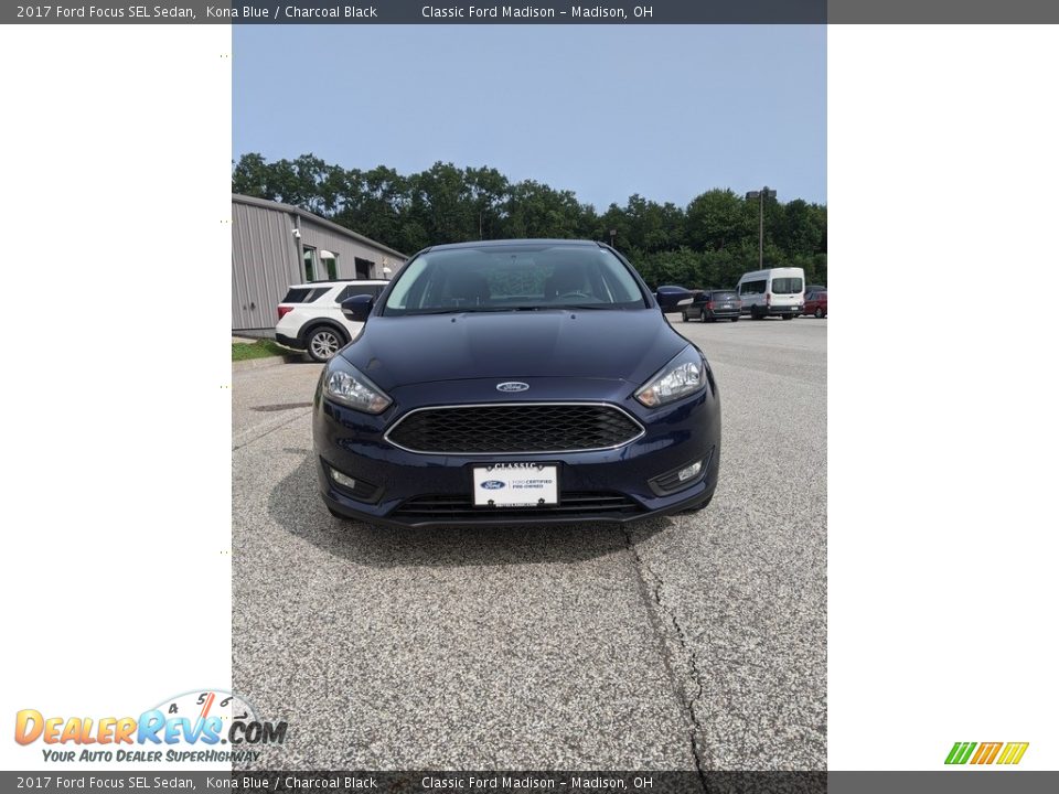2017 Ford Focus SEL Sedan Kona Blue / Charcoal Black Photo #2