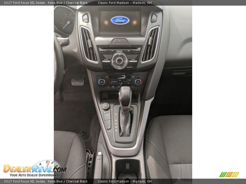 2017 Ford Focus SEL Sedan Kona Blue / Charcoal Black Photo #10