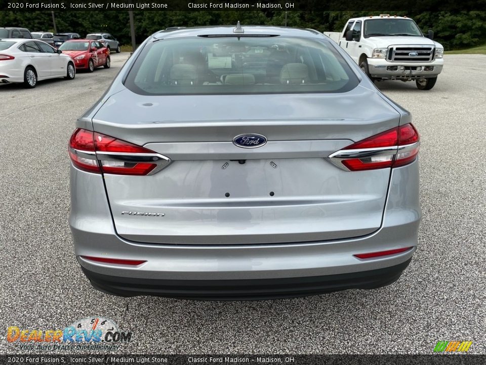 2020 Ford Fusion S Iconic Silver / Medium Light Stone Photo #3