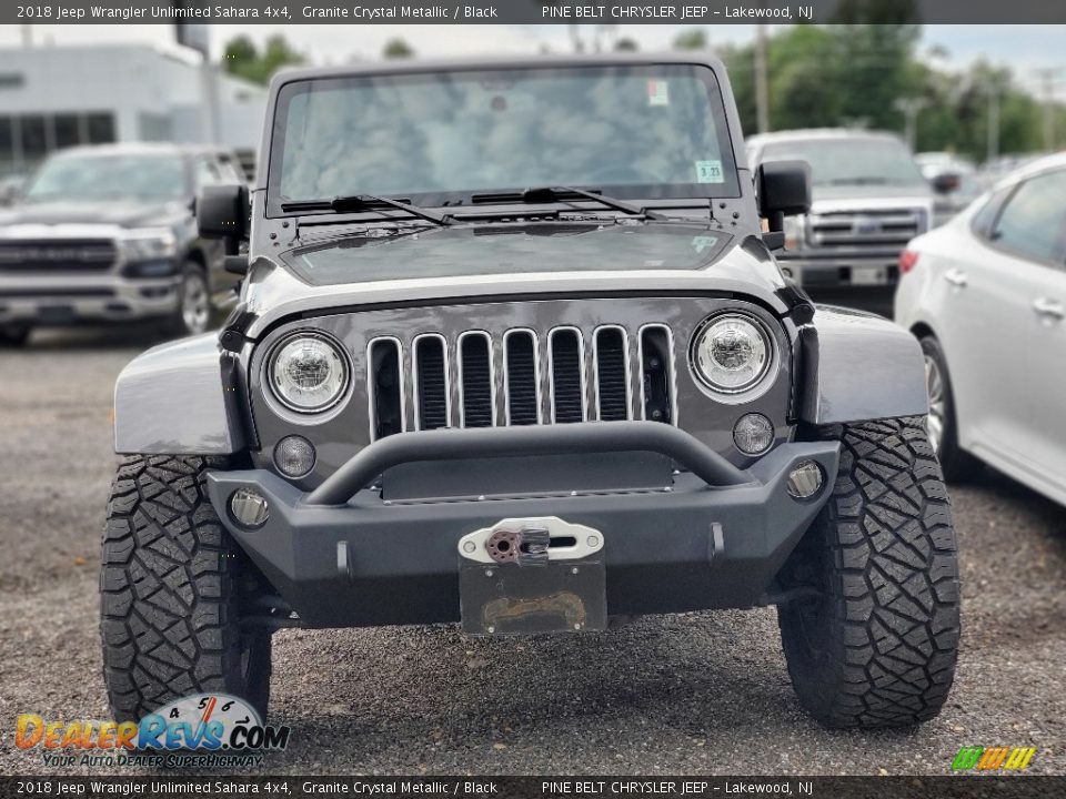 2018 Jeep Wrangler Unlimited Sahara 4x4 Granite Crystal Metallic / Black Photo #2