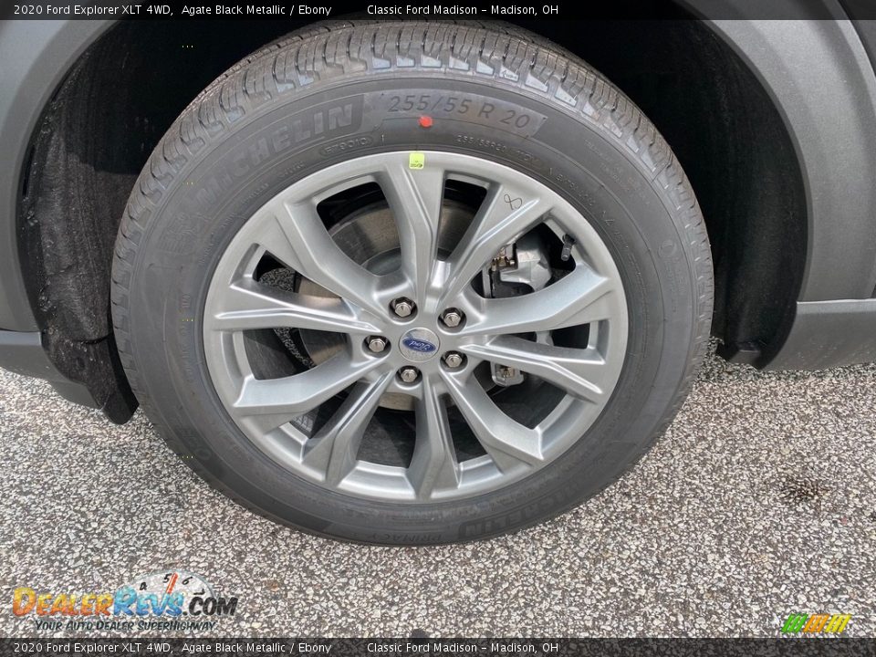 2020 Ford Explorer XLT 4WD Agate Black Metallic / Ebony Photo #6