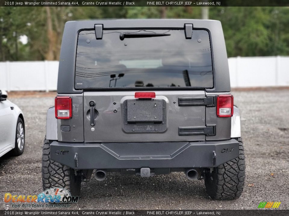 2018 Jeep Wrangler Unlimited Sahara 4x4 Granite Crystal Metallic / Black Photo #4