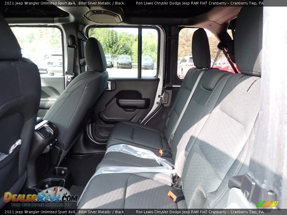 Rear Seat of 2021 Jeep Wrangler Unlimited Sport 4x4 Photo #14