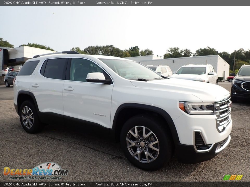 2020 GMC Acadia SLT AWD Summit White / Jet Black Photo #3