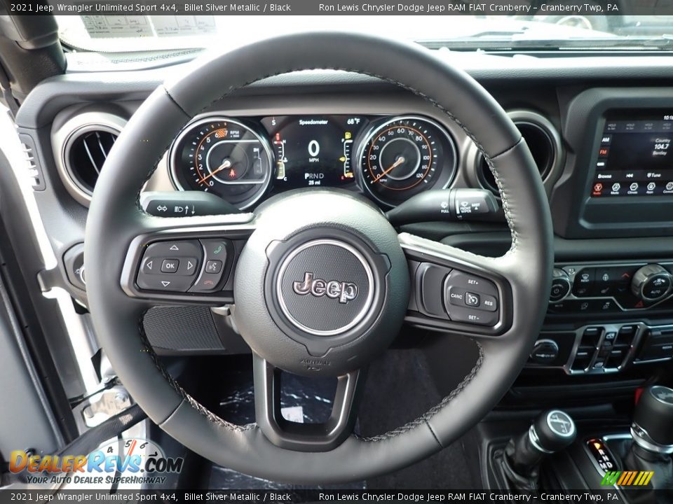 2021 Jeep Wrangler Unlimited Sport 4x4 Steering Wheel Photo #17