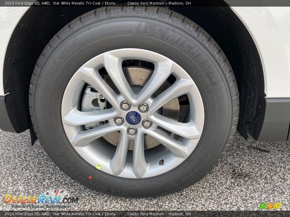 2020 Ford Edge SEL AWD Star White Metallic Tri-Coat / Ebony Photo #4