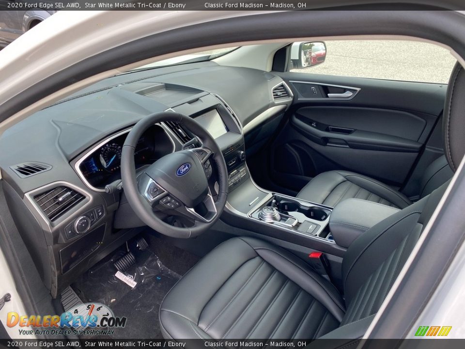 2020 Ford Edge SEL AWD Star White Metallic Tri-Coat / Ebony Photo #5