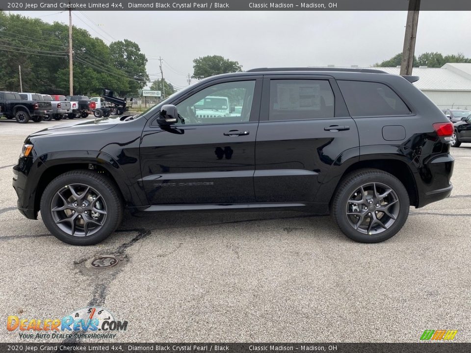 2020 Jeep Grand Cherokee Limited 4x4 Diamond Black Crystal Pearl / Black Photo #8