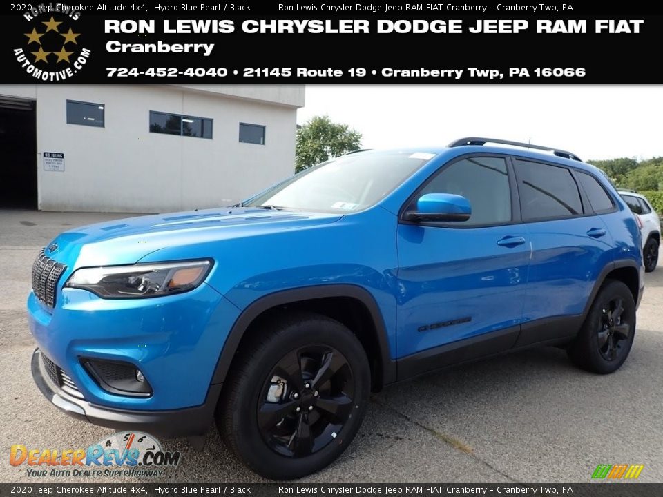 2020 Jeep Cherokee Altitude 4x4 Hydro Blue Pearl / Black Photo #1