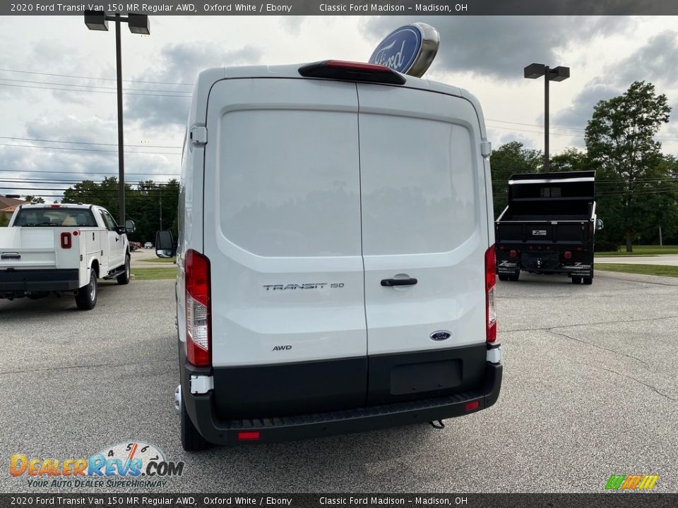 2020 Ford Transit Van 150 MR Regular AWD Oxford White / Ebony Photo #3