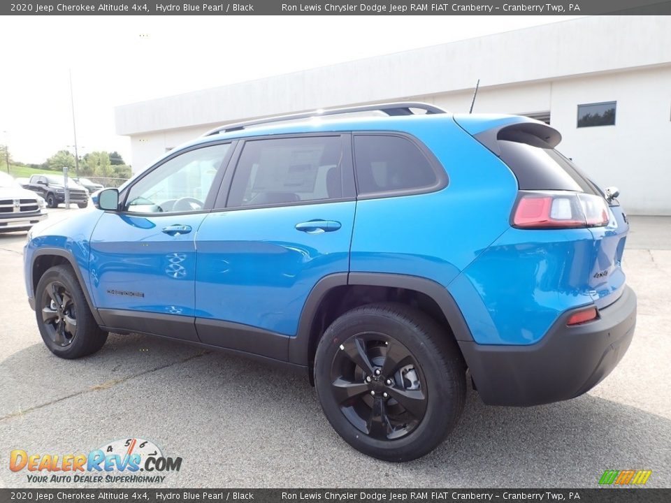 2020 Jeep Cherokee Altitude 4x4 Hydro Blue Pearl / Black Photo #9