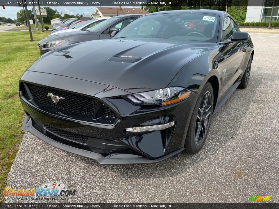 Shadow Black 2020 Ford Mustang GT Fastback Photo #1