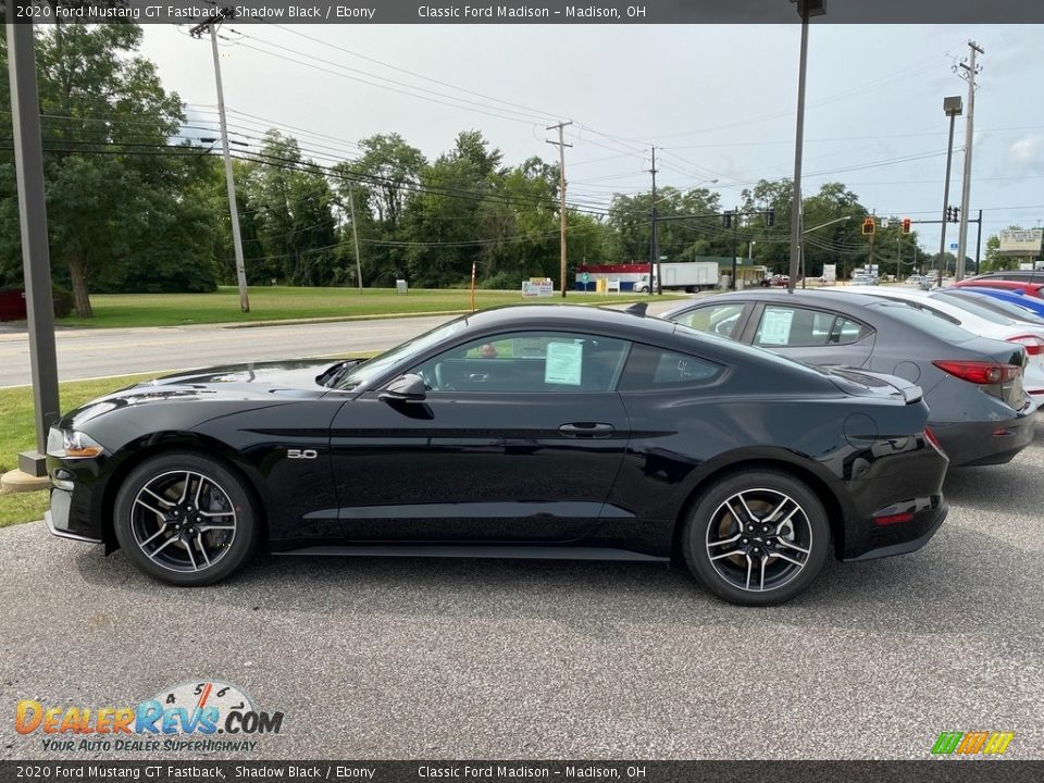 Shadow Black 2020 Ford Mustang GT Fastback Photo #2