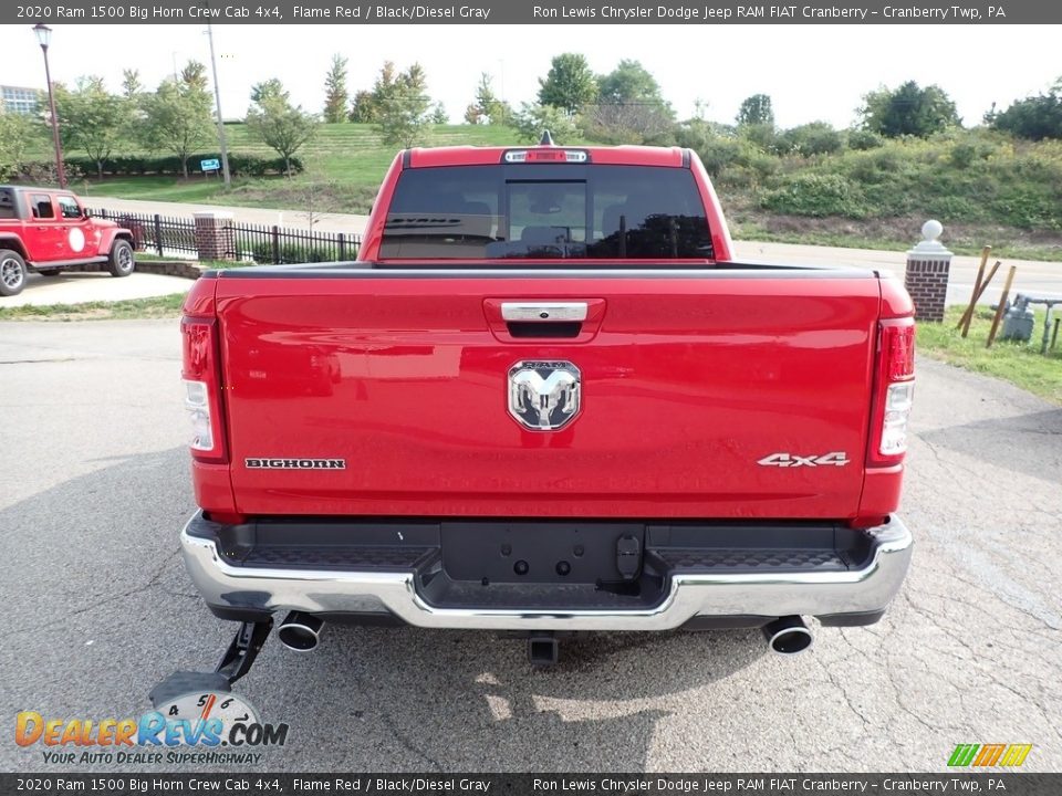 2020 Ram 1500 Big Horn Crew Cab 4x4 Flame Red / Black/Diesel Gray Photo #6