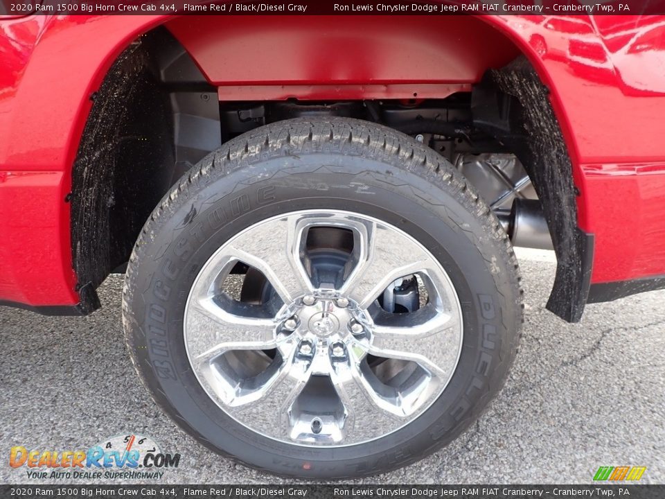 2020 Ram 1500 Big Horn Crew Cab 4x4 Flame Red / Black/Diesel Gray Photo #9
