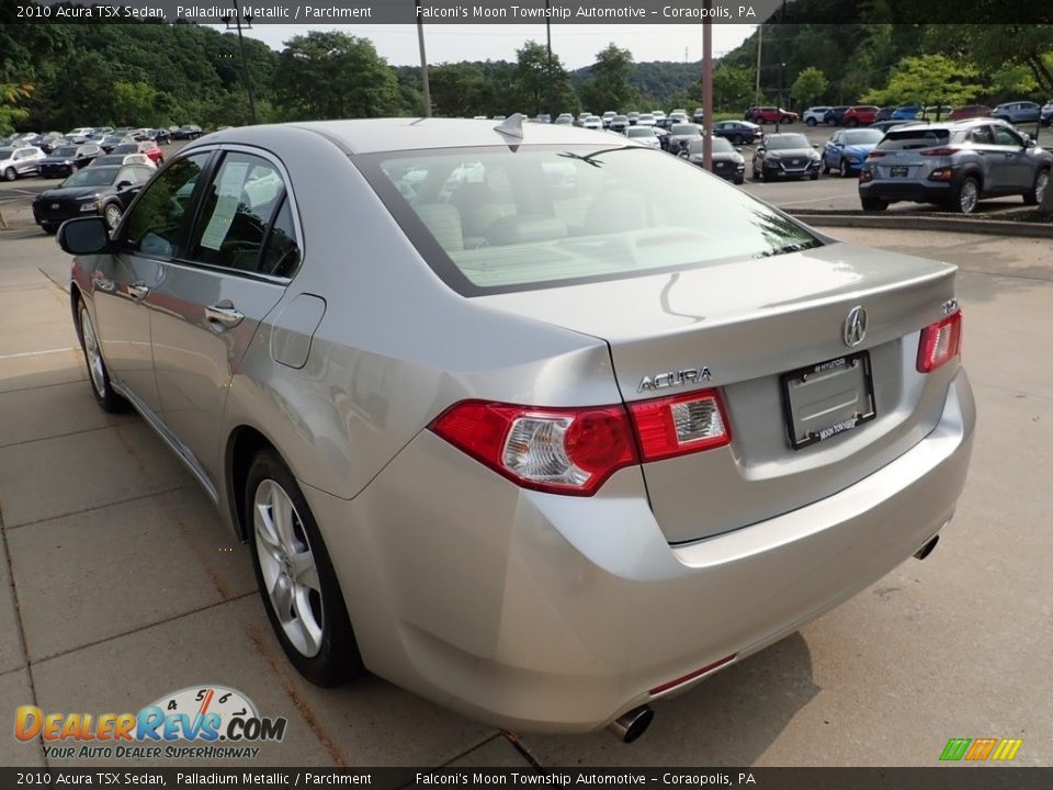 2010 Acura TSX Sedan Palladium Metallic / Parchment Photo #5