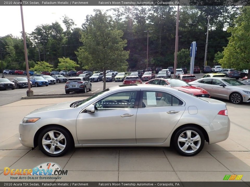 2010 Acura TSX Sedan Palladium Metallic / Parchment Photo #6