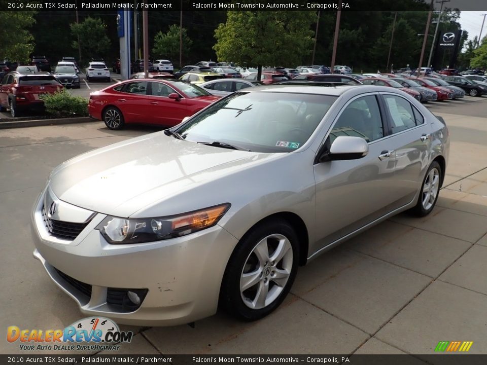 2010 Acura TSX Sedan Palladium Metallic / Parchment Photo #7
