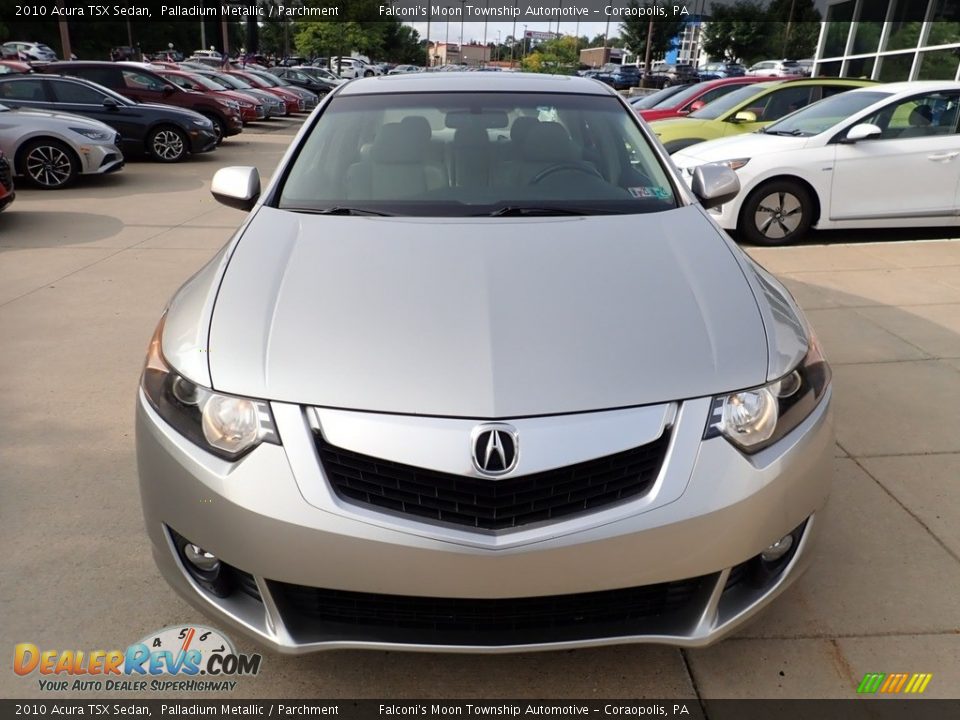 2010 Acura TSX Sedan Palladium Metallic / Parchment Photo #8