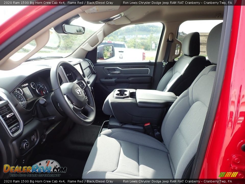 2020 Ram 1500 Big Horn Crew Cab 4x4 Flame Red / Black/Diesel Gray Photo #13