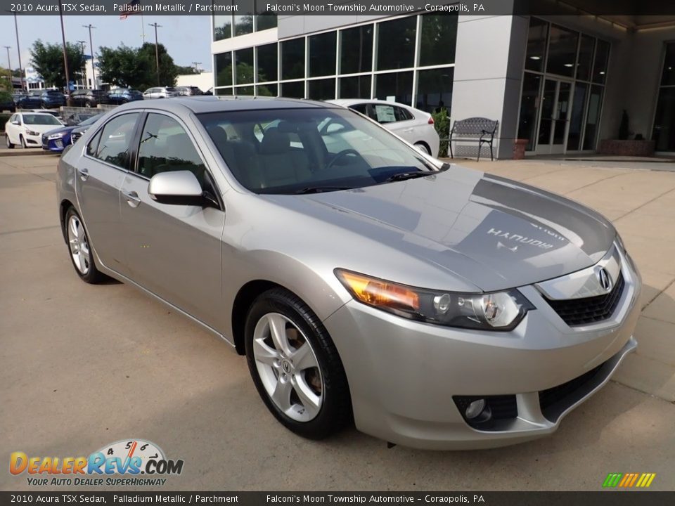 2010 Acura TSX Sedan Palladium Metallic / Parchment Photo #9