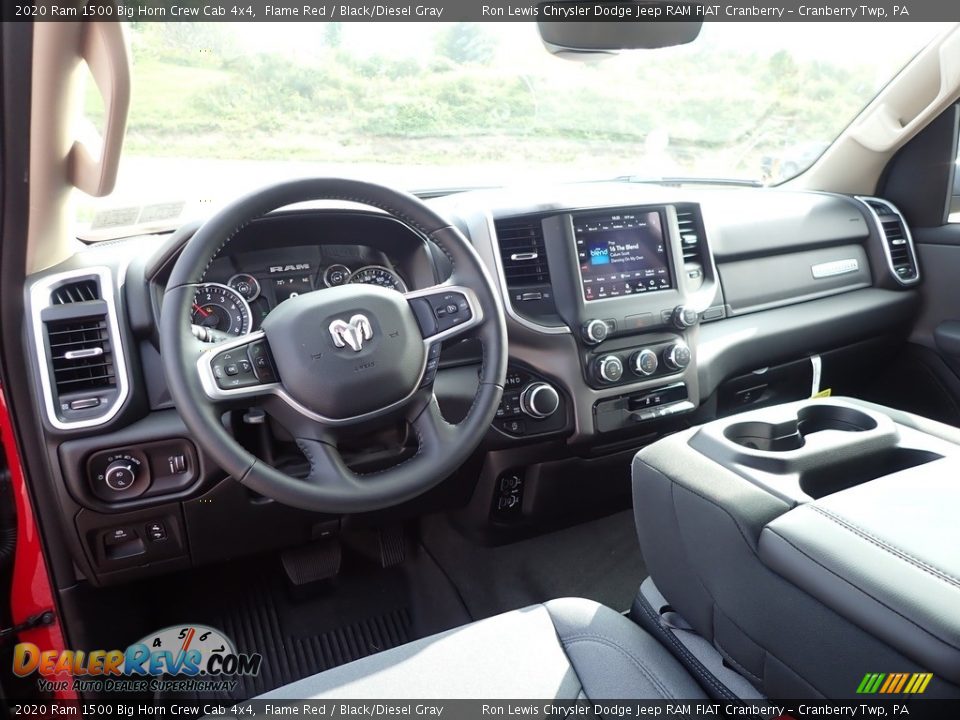 2020 Ram 1500 Big Horn Crew Cab 4x4 Flame Red / Black/Diesel Gray Photo #15