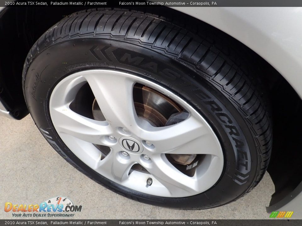 2010 Acura TSX Sedan Palladium Metallic / Parchment Photo #10
