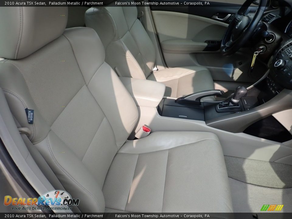 2010 Acura TSX Sedan Palladium Metallic / Parchment Photo #11