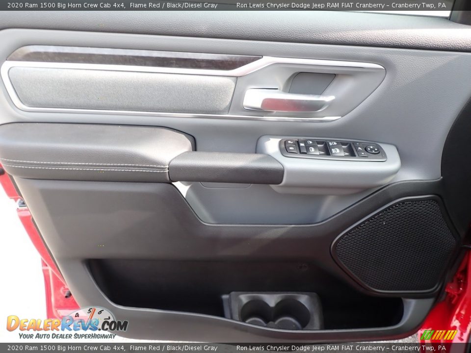 2020 Ram 1500 Big Horn Crew Cab 4x4 Flame Red / Black/Diesel Gray Photo #16