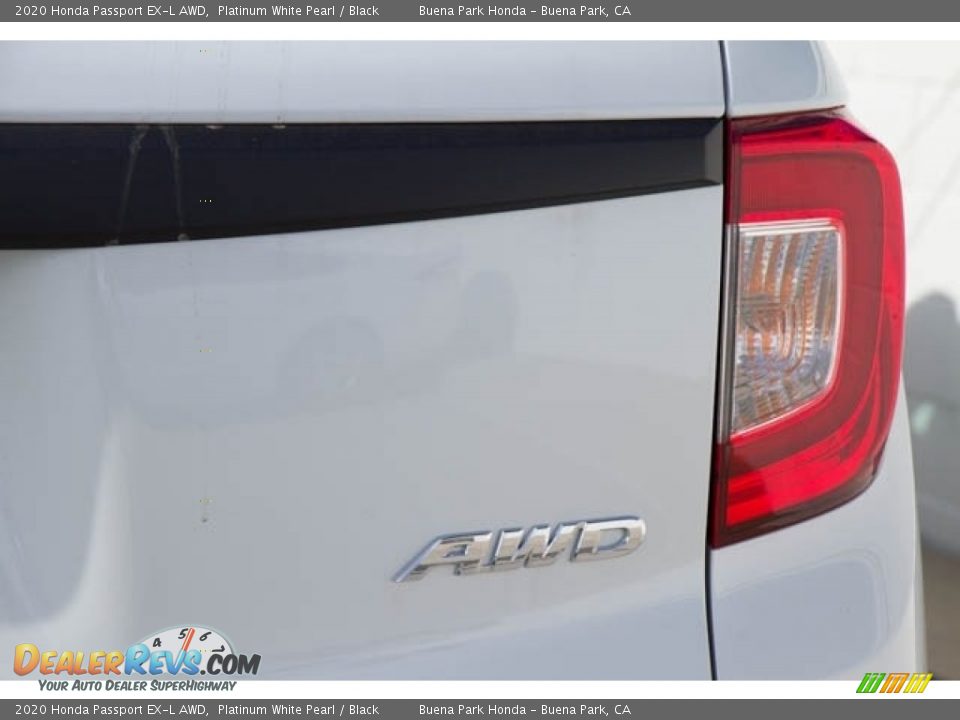 2020 Honda Passport EX-L AWD Platinum White Pearl / Black Photo #7