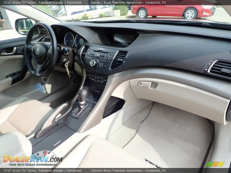 2010 Acura TSX Sedan Palladium Metallic / Parchment Photo #12