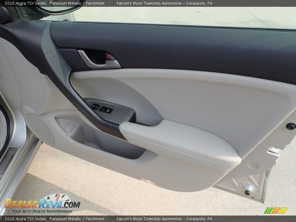 2010 Acura TSX Sedan Palladium Metallic / Parchment Photo #14